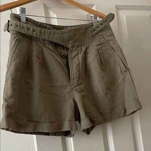 Banana Republic Stylish Tan Women's linen Shorts